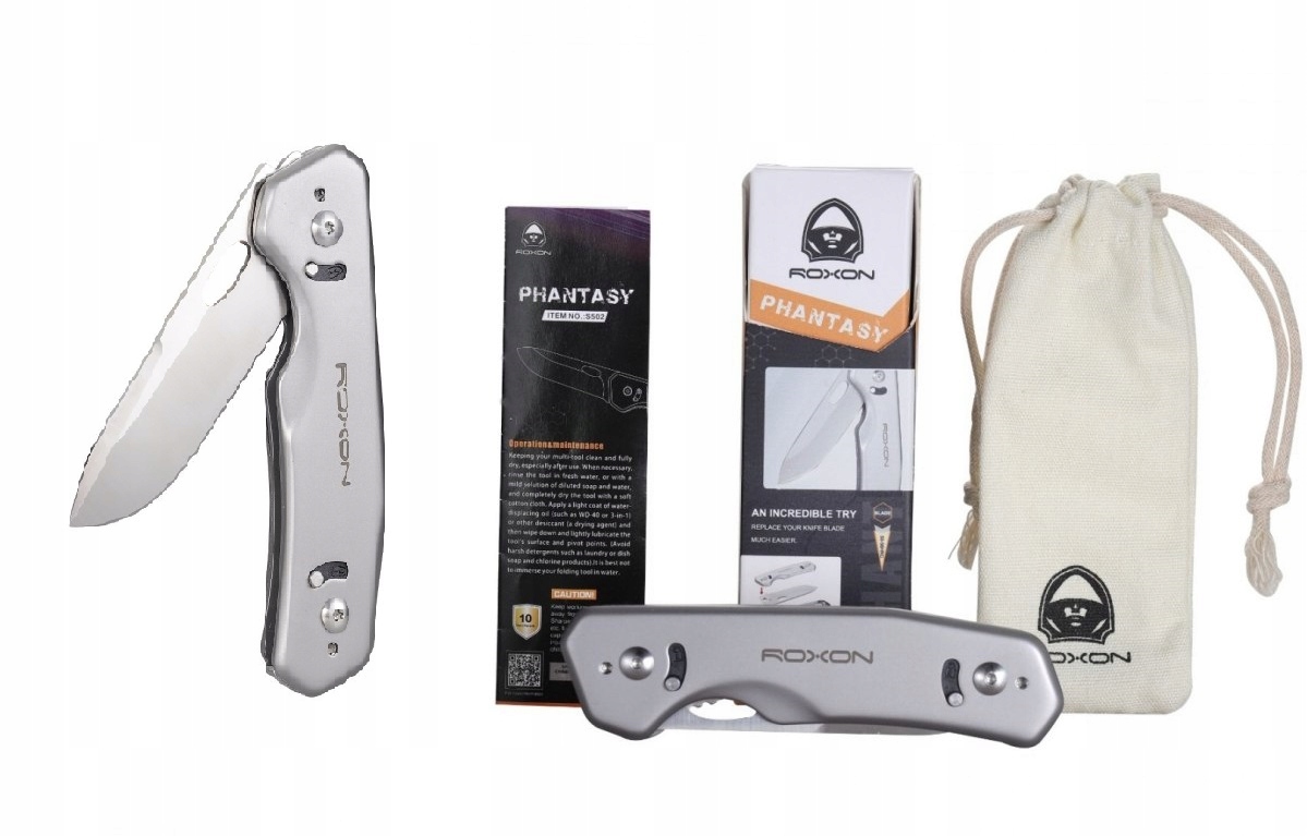 

Nóż składany Roxon Phantasy S502 z wymien. ostrzem