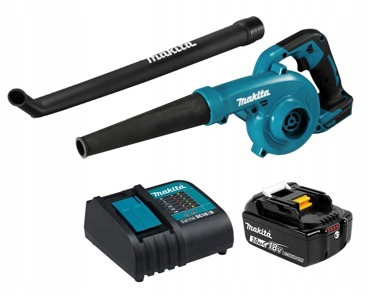 Makita DUB186SFX1 Dmuchawa Odkurzacz akumulatorowy 18V Lxt 245km/h Zestaw