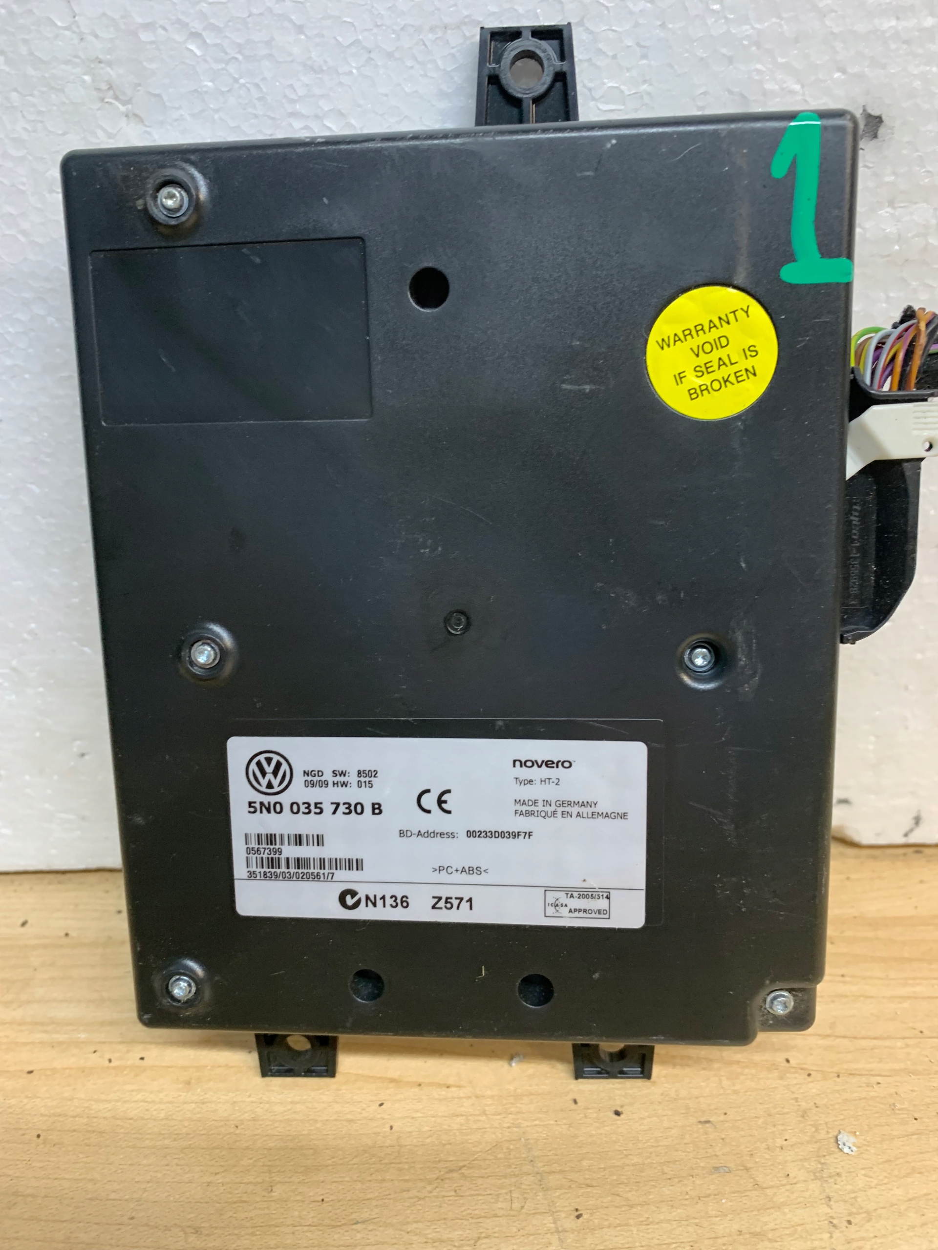 МОДУЛЬ BLUETOOTH VW AUDI SKOADA 5N0 035 730 B