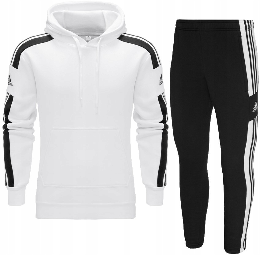 ADIDAS DRESY MĘSKIE bawełniane KOMPLET BLUZA SPODNIE SQUADRA- M