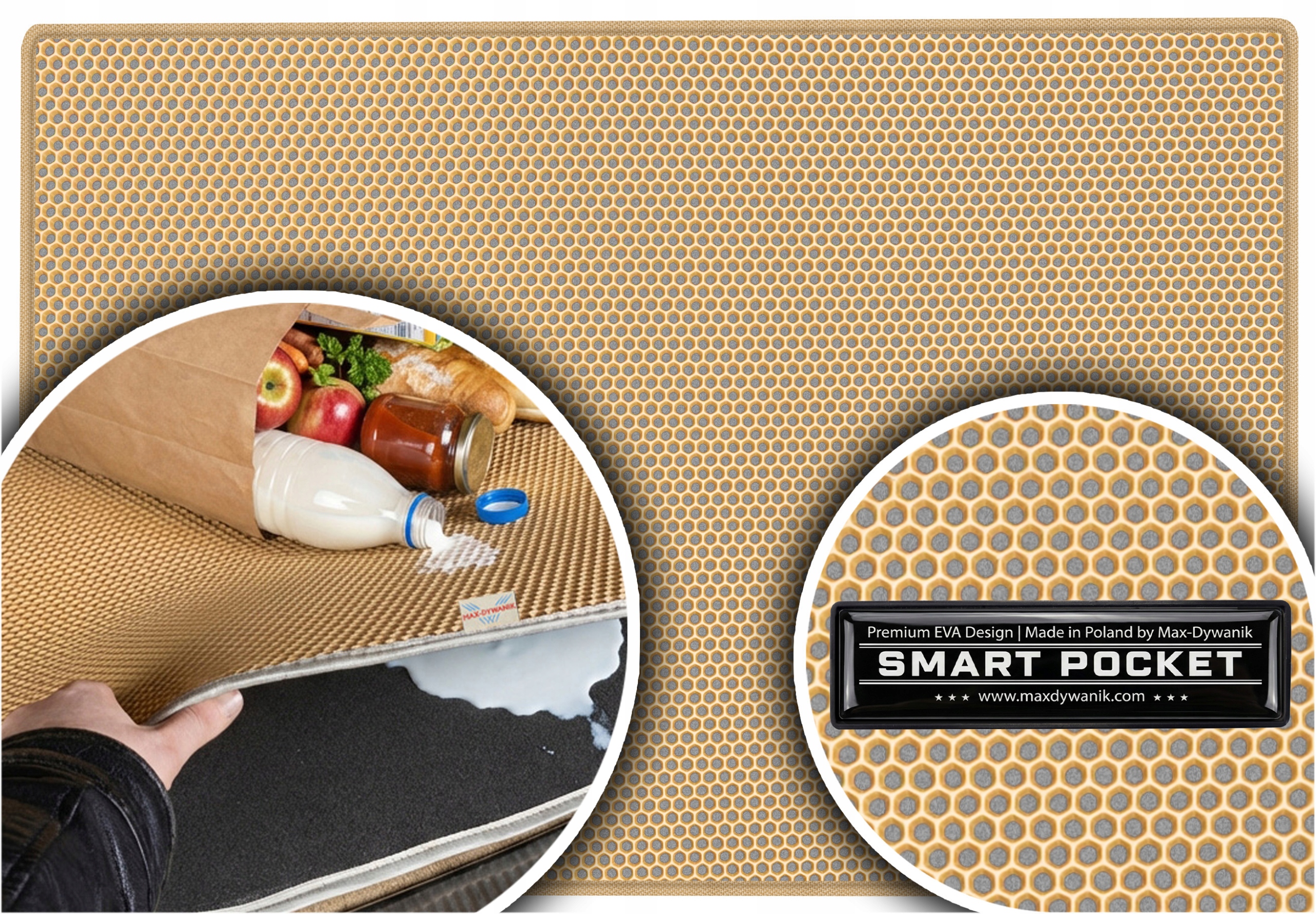Kia Rio II Hatchback 2005-2009 Vložka batožinového priestoru Eva Smart Pocket Béžová
