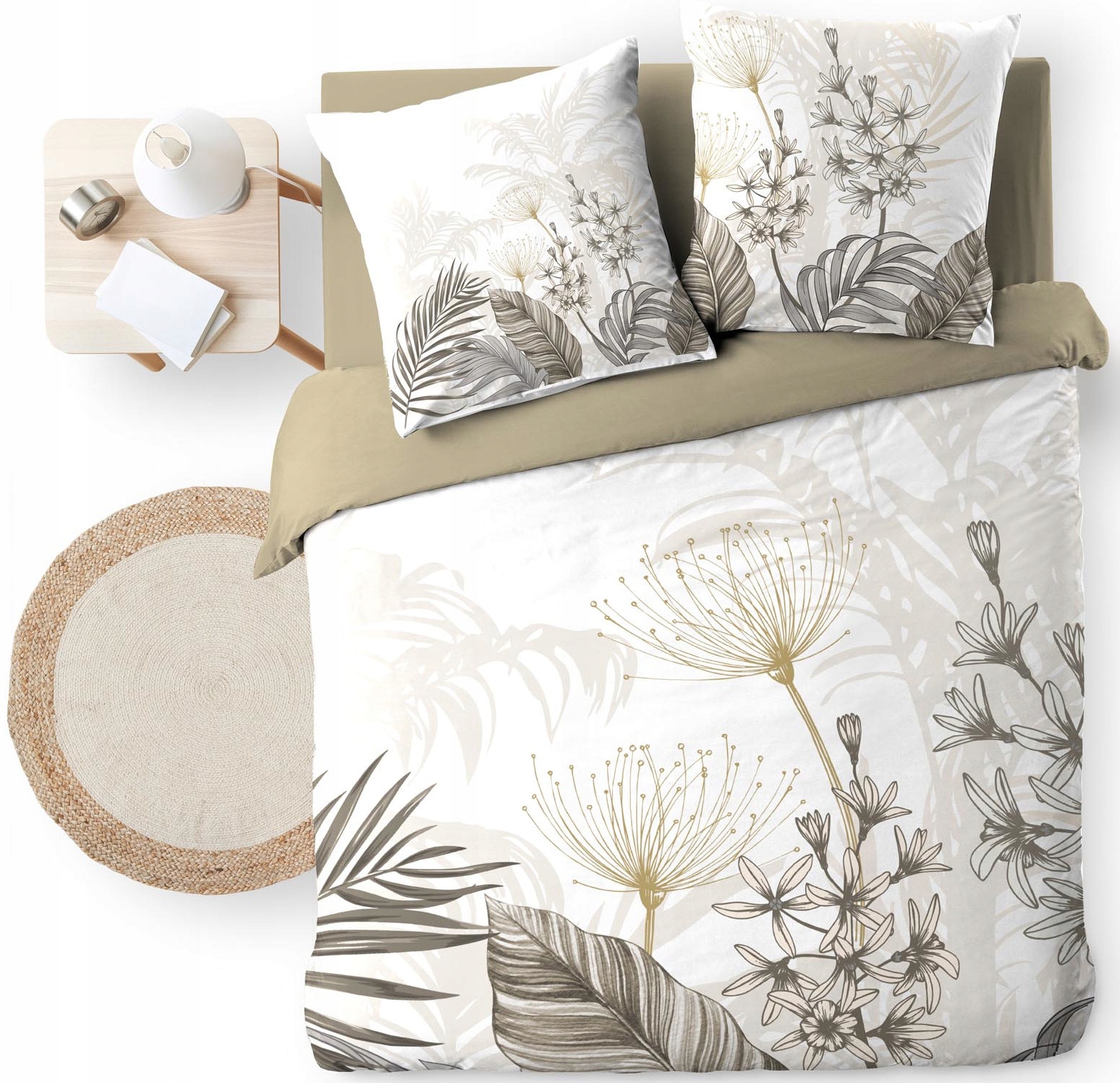 Pościel Bawełniana Trzy Częściowa Zestaw Pościeli Bawełna 240X220 Bastille