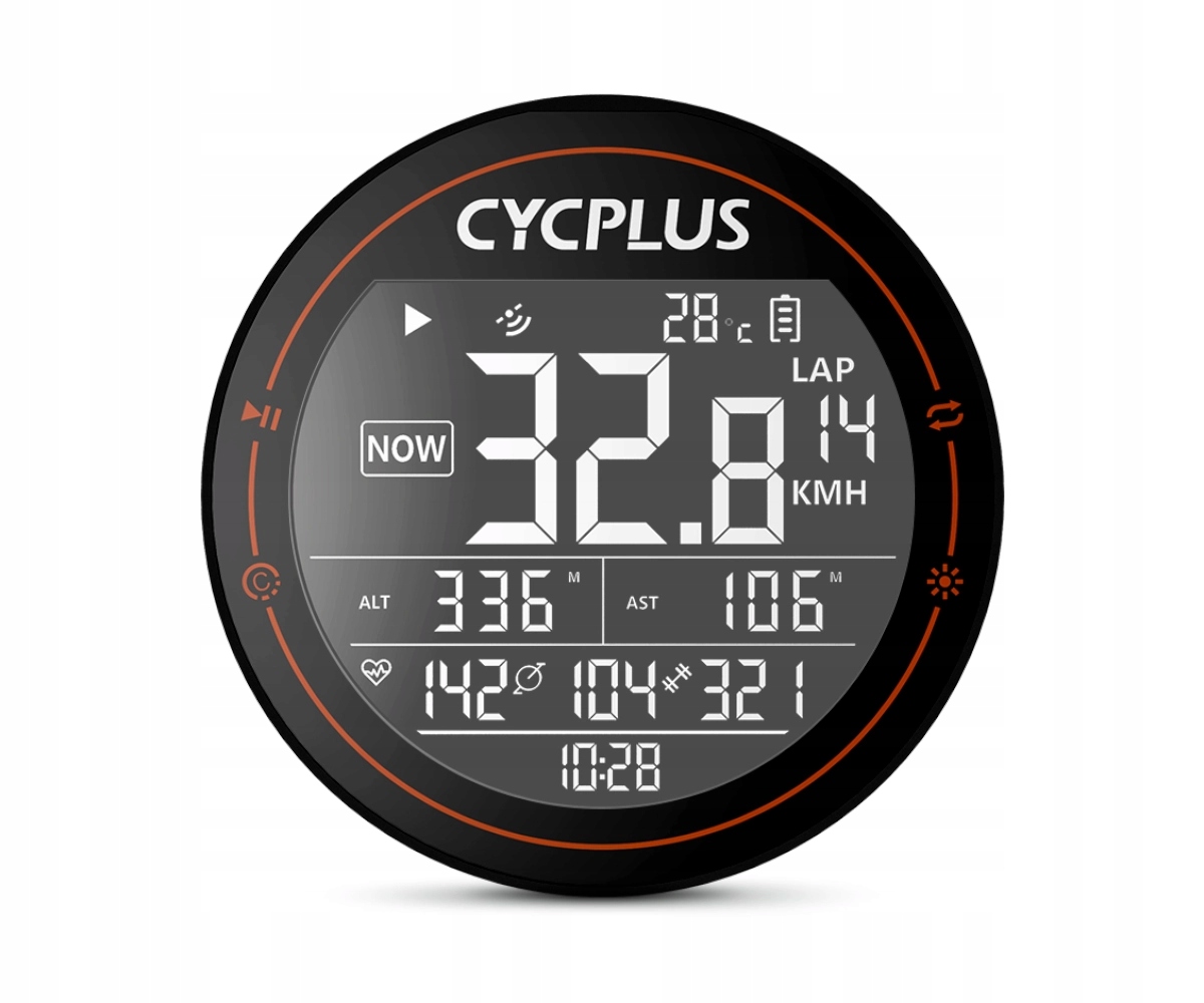 Licznik komputer rowerowy Cycplus M2 Gps 2,5" LCD Wbudowana bateria Ant+