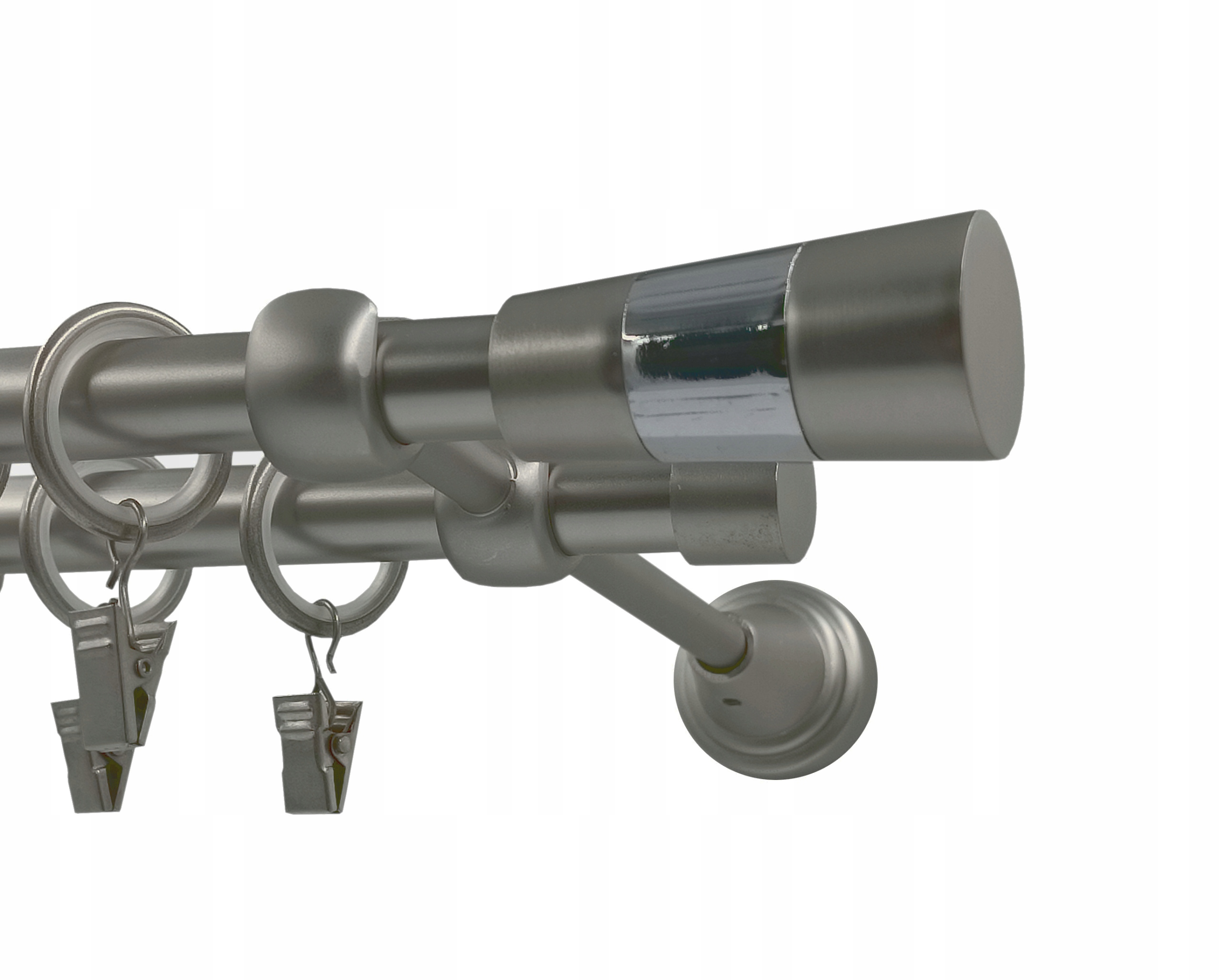 Garnýž kovový fi16+16 doris Satén 360 cm galvanizovaný