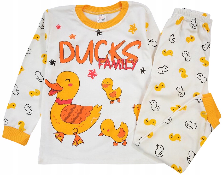 

Piżama Komplet Długi Rękaw Kaczka bawełna 6 J201Z