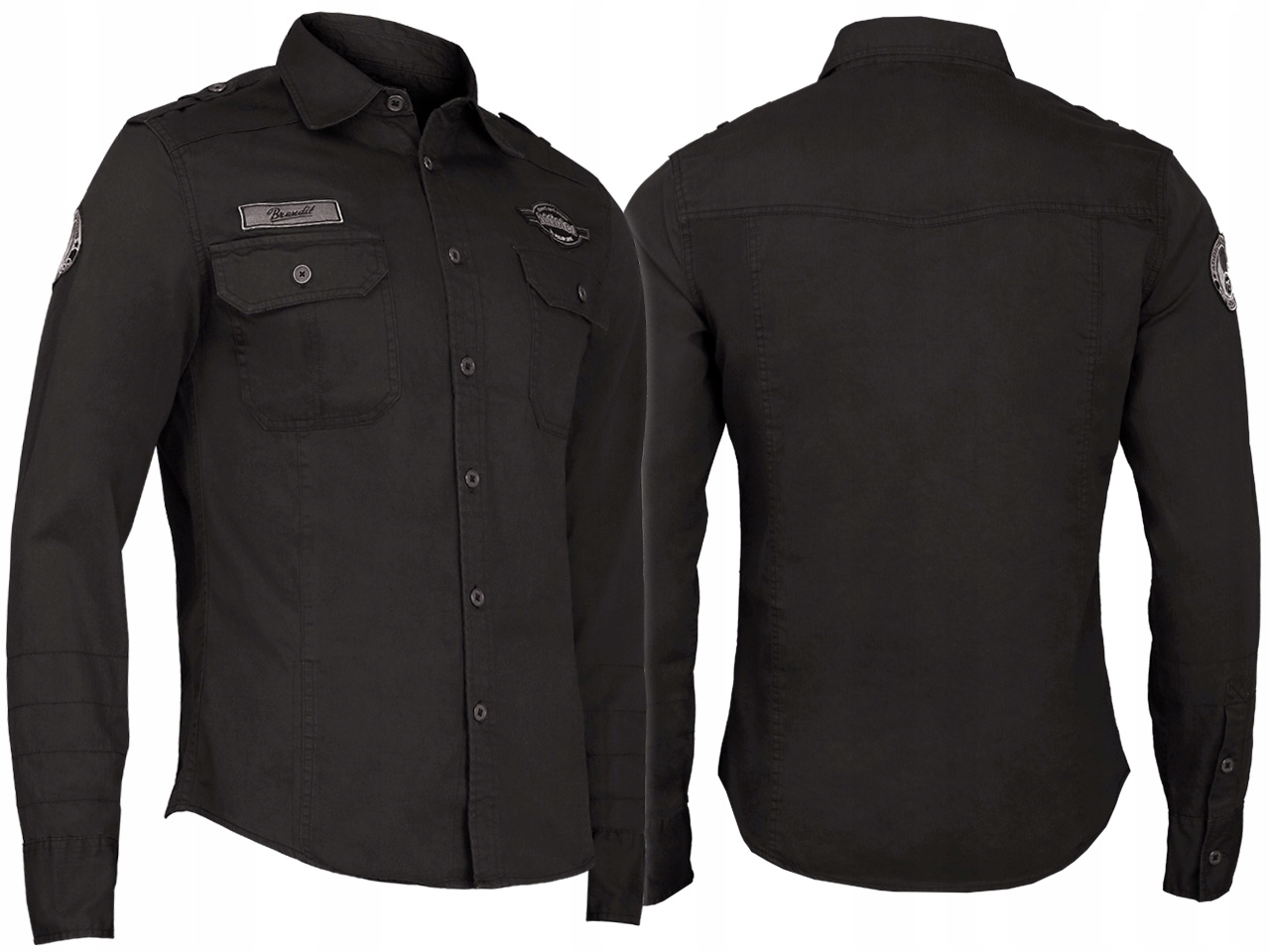 

Brandit Koszula Luis Vintageshirt Bawełna Czarna