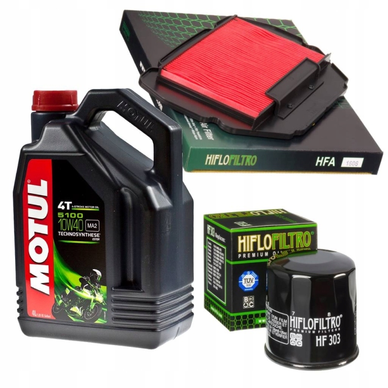 Zestaw filtrów Hilfo olej Motul 5100 Honda CBR600 F3 95-98 Hq kpl