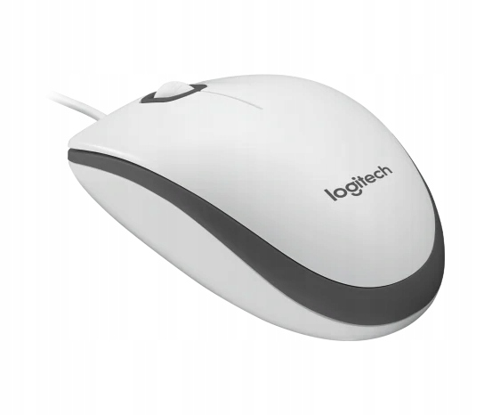 Logitech M100 mysz optyczna Usb 1000 Dpi Hq Biała myszka