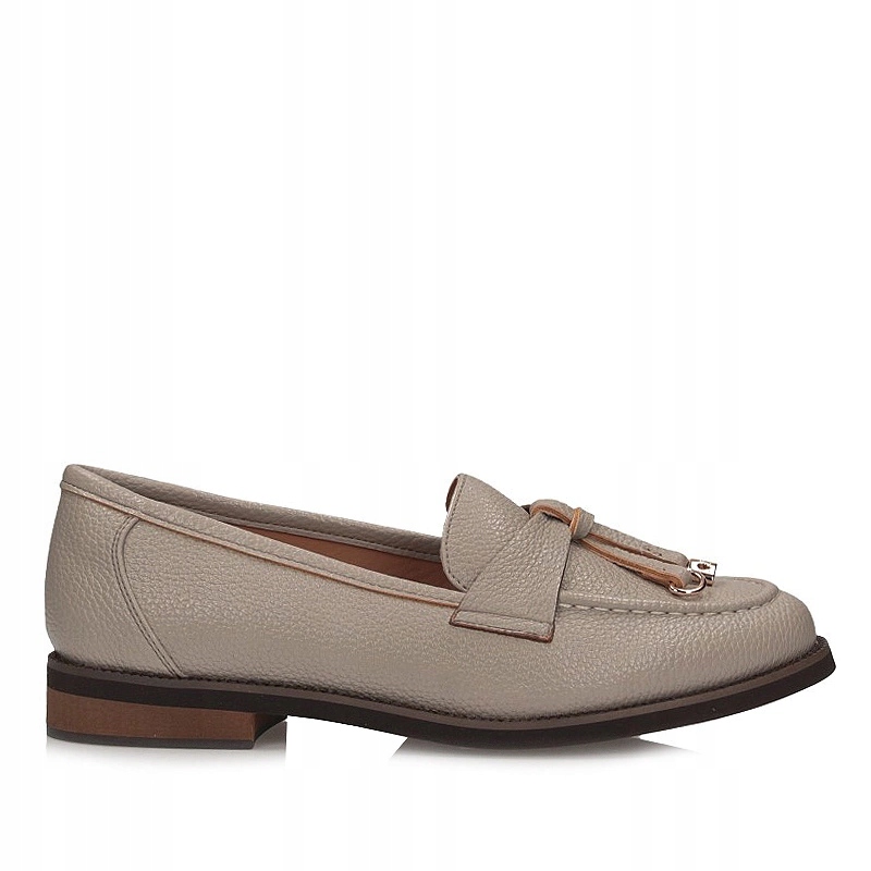 Elegantní béžové dámské mokasíny lords Potocki 25-12627BG