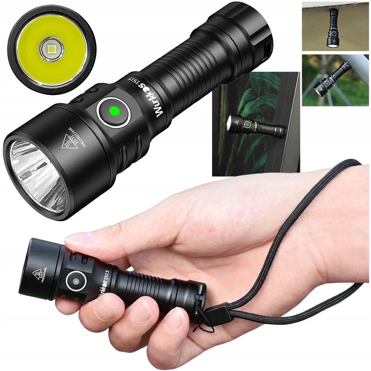 Latarka Led akumulatorowa Wurkkos TS15 900lm Usb-c IP68 magnes Edc