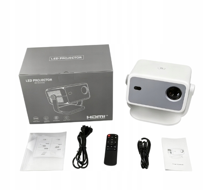 Projektor Smart Multimediální L018 4K 1080 p 650 Ansi 2025 Android