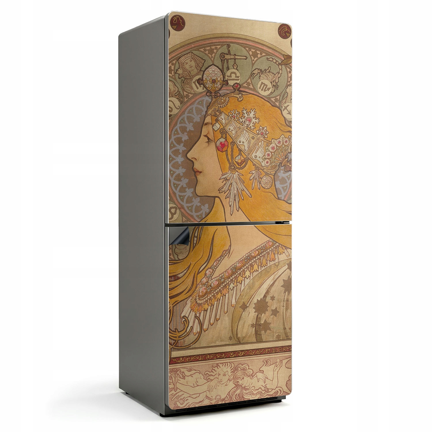 Magnetická podložka do kuchyne Grafika na chladničku Alfons Mucha portrét ženy