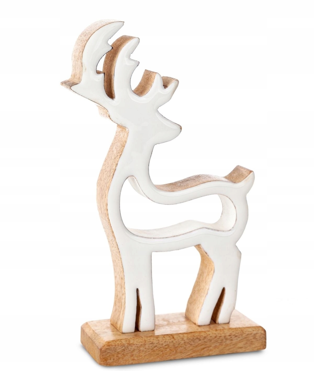 RENIFER FIGURKA NA ŚWIĘTA 22 CM OZDOBA ŚWIĄTECZNA