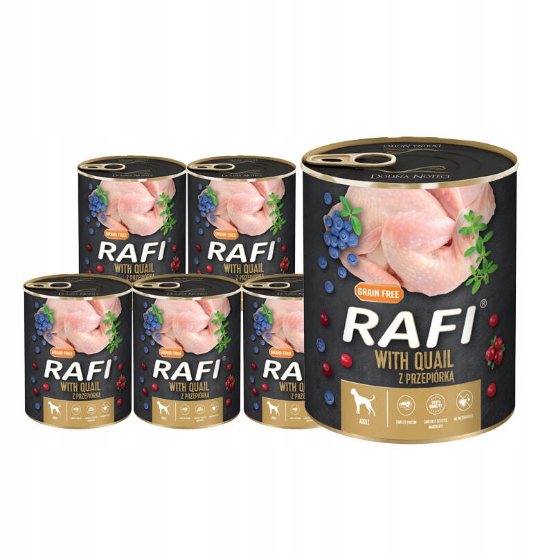 Dolina Noteci Rafi pro psa s křepelkou 12x800g