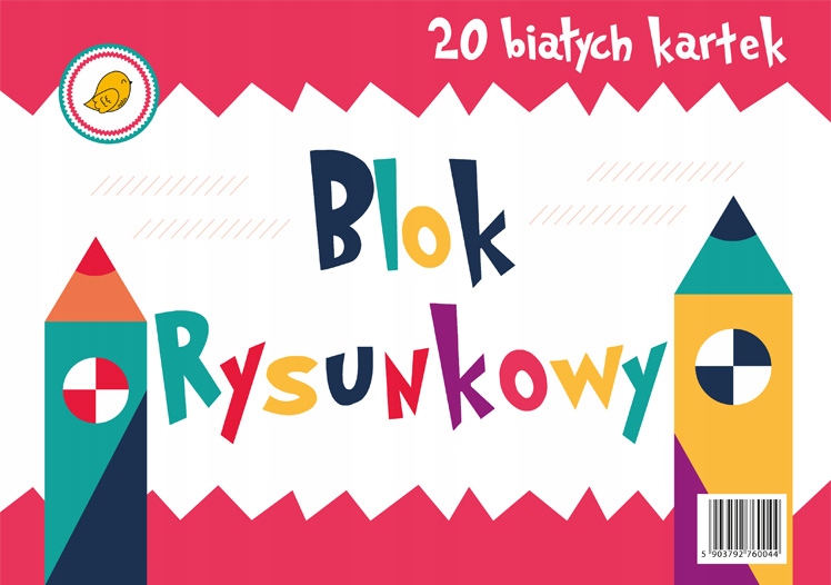 Blok rysunkowy biały 20 kartek