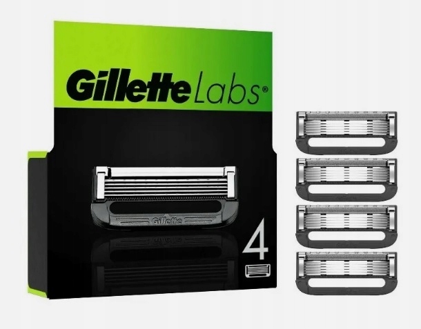 Gillette Labs Exfoliační holicí strojek 4 ks v balení Imp Uk