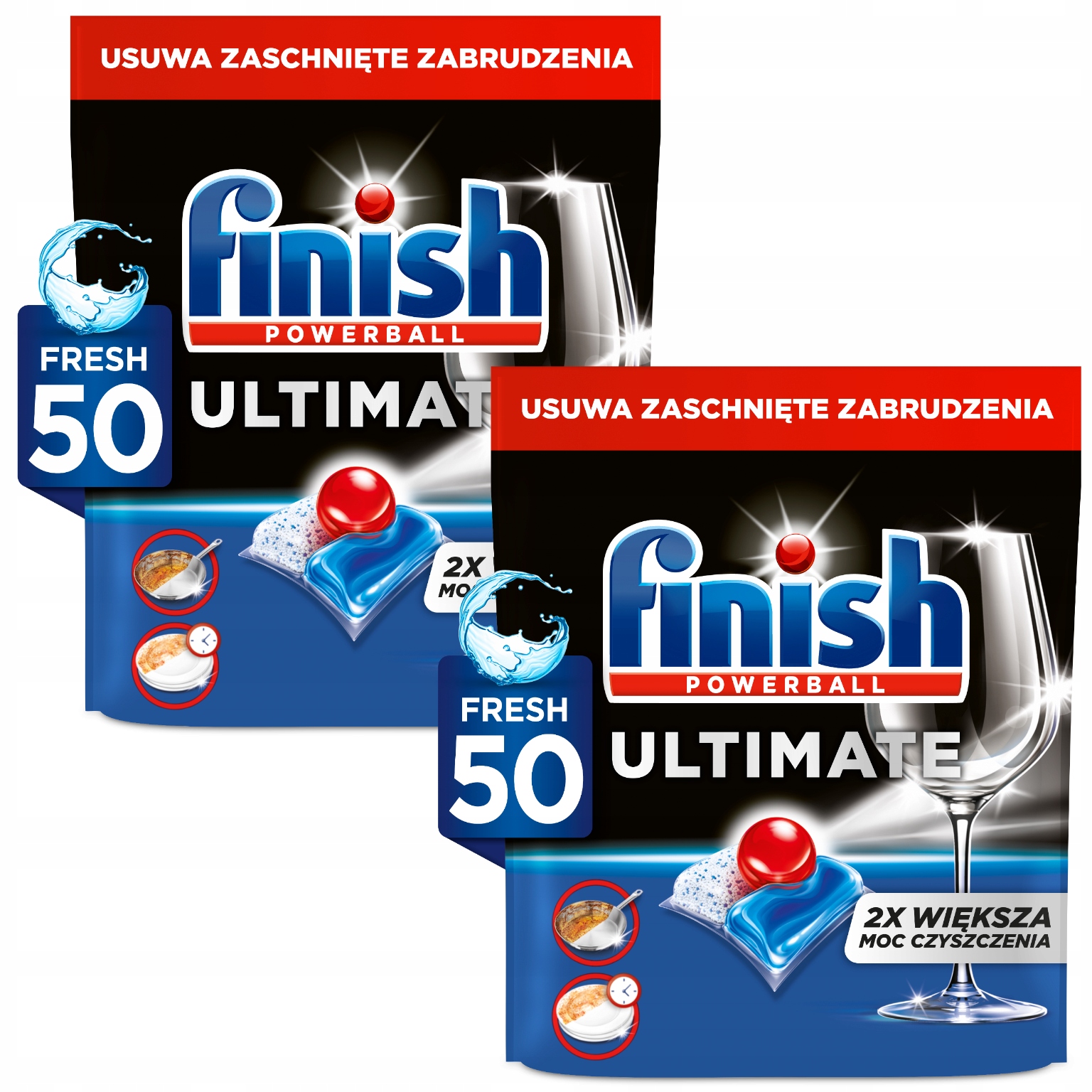 Levně Finish Sada Ultimate Kapsle tablety do myčky 2x 50 Kusů