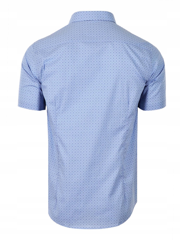 46/47 KOSZULA WZORY BŁĘKITNA KRÓTKI RĘKAW Marka inna