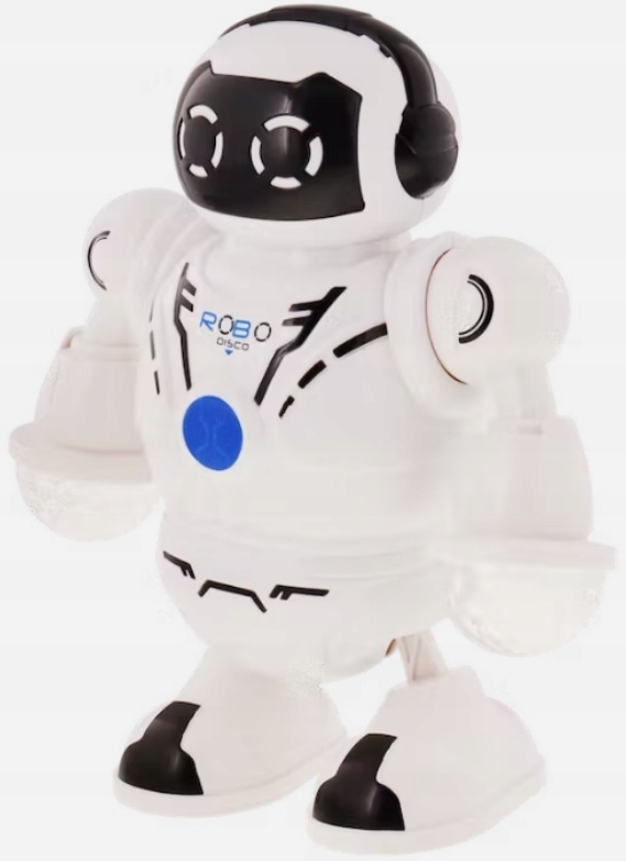 ROBOT TAŃCZĄCY EFEKTY DŹWIĘKOWE ŚWIETLNE RUCHOWE Zasilanie bateryjne