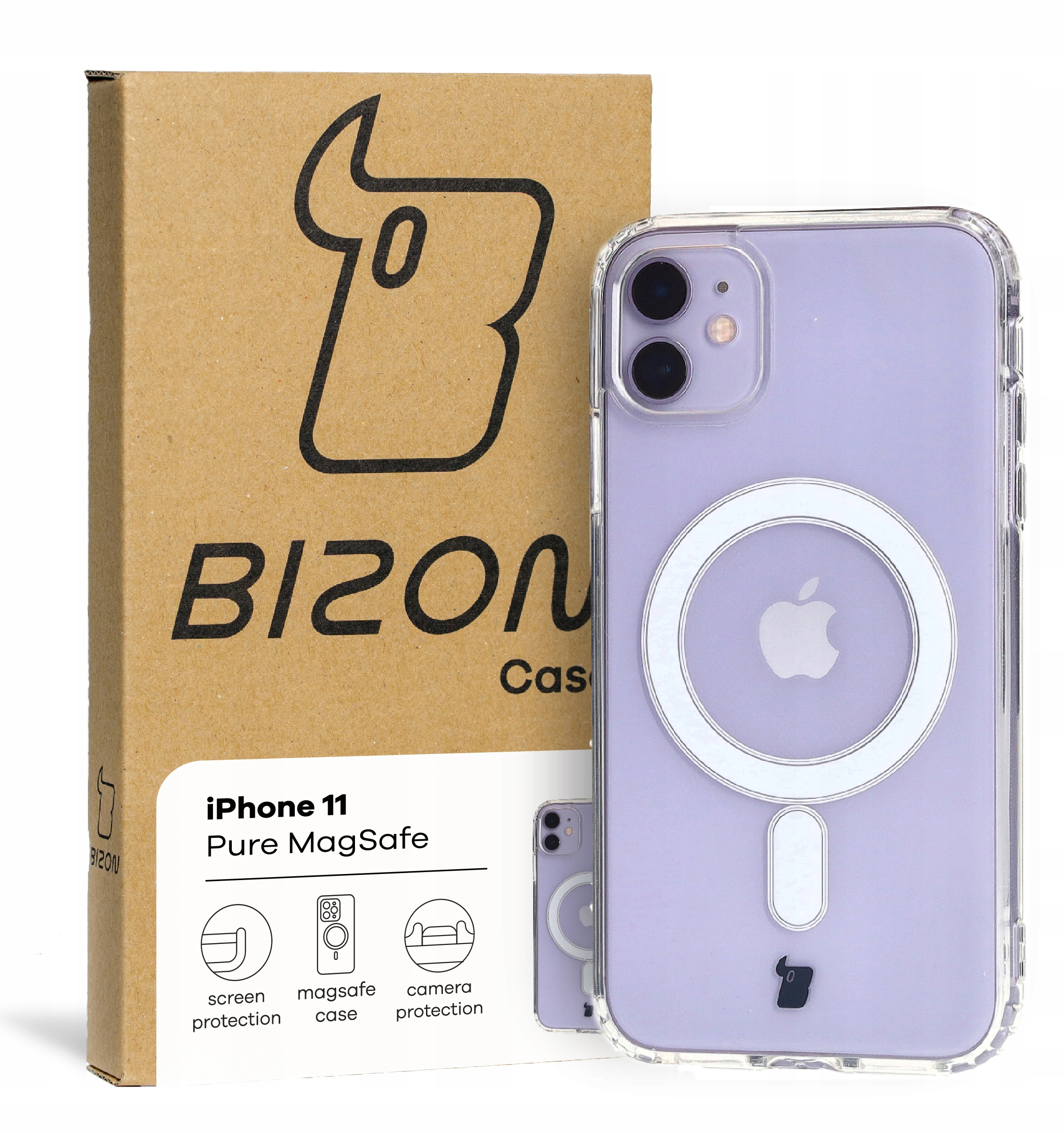 

Etui Bizon do iPhone 11, case, cover, MagSafe