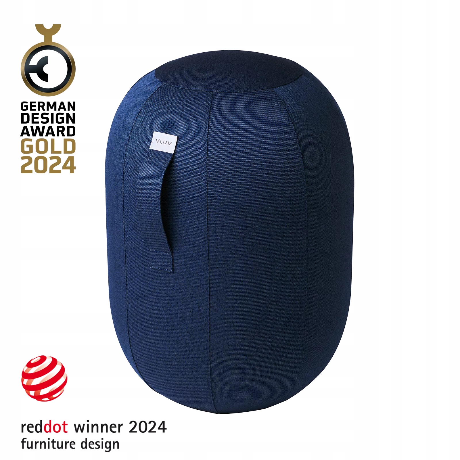 Balančná stolička Vluv Kapsul Leiv L Royal Blue zdravé sedenie