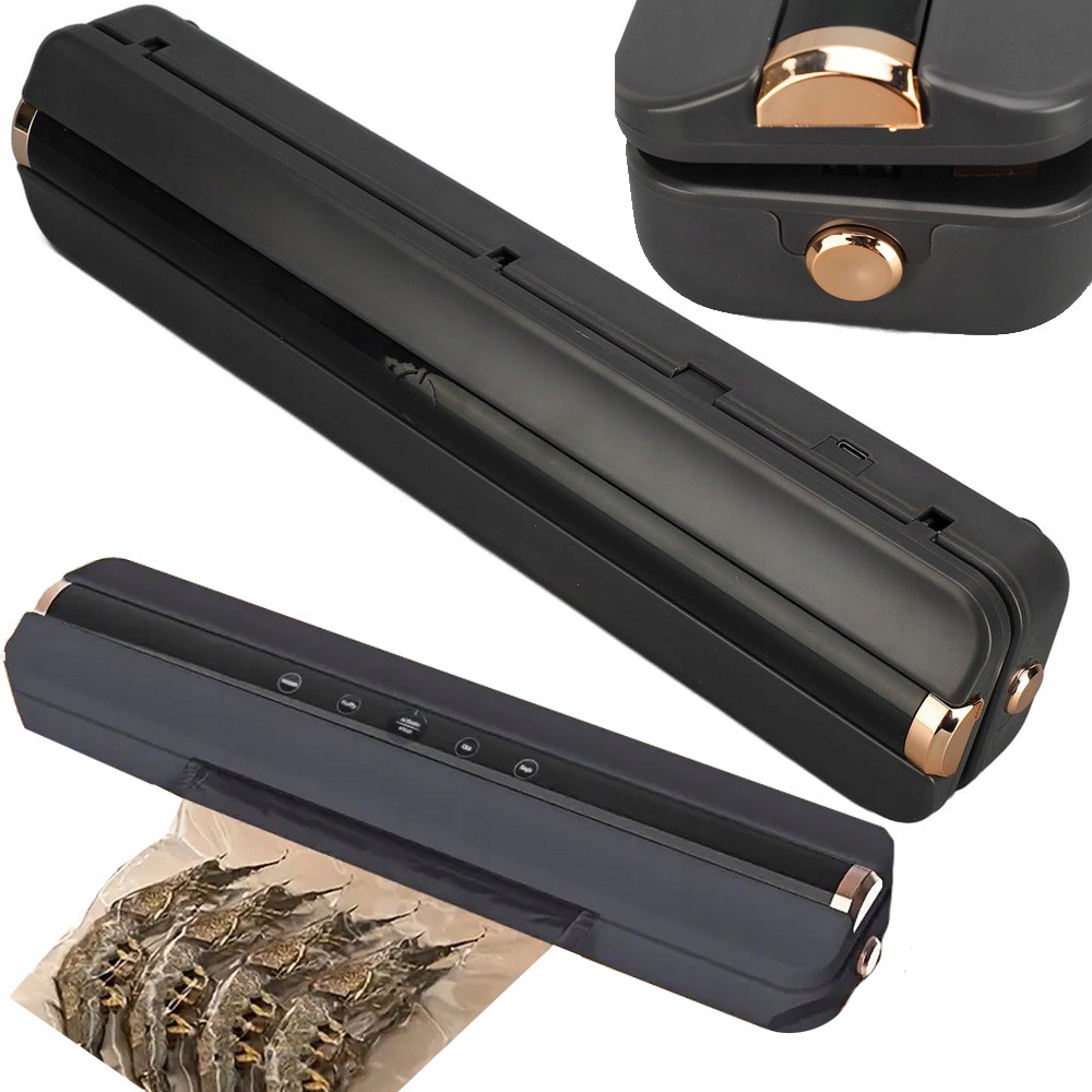 Zgrzewarka próżniowa pakowarka do folii żywności jedzenia worki 10szt