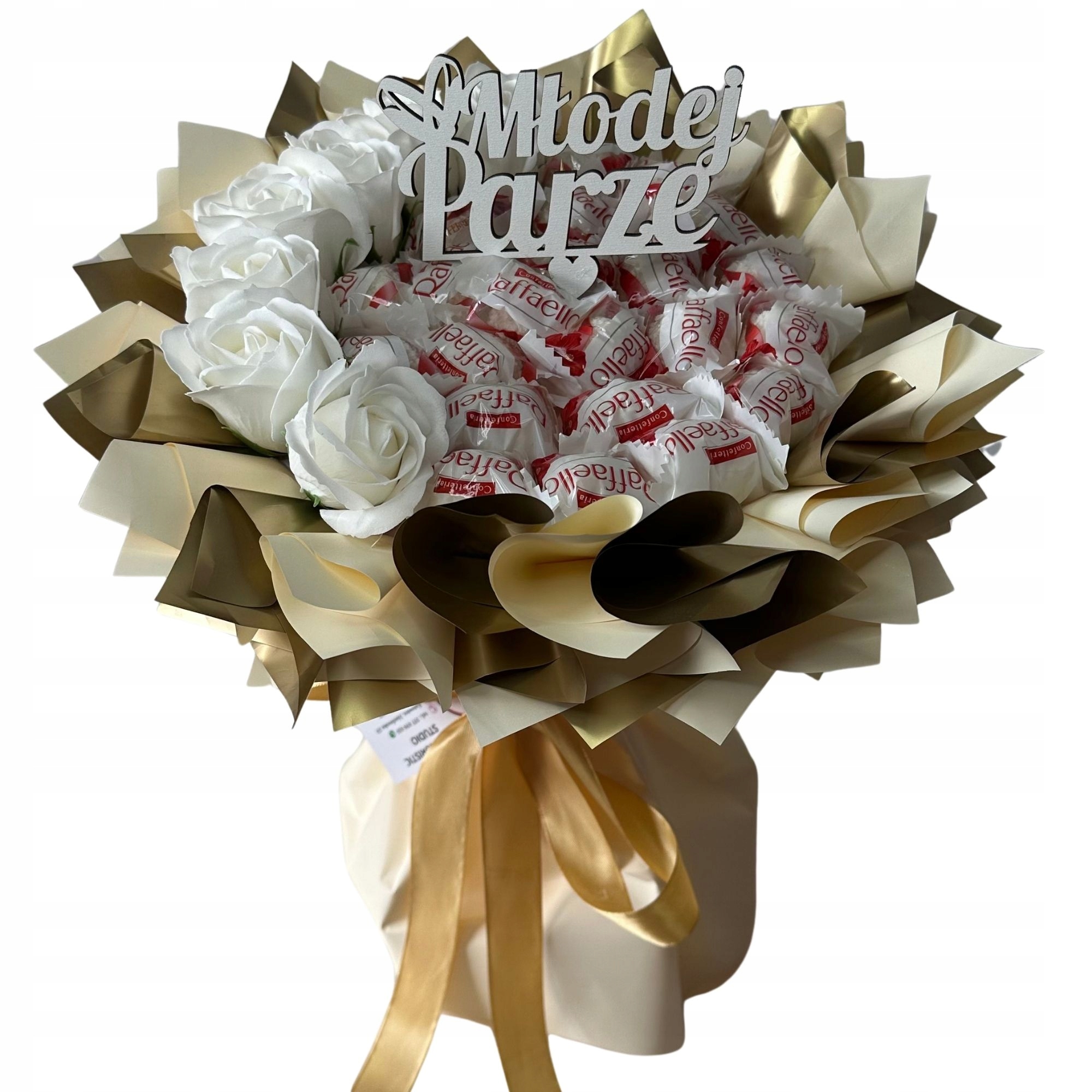 Levně Dárková Sada Kytice Raffaello Dárek Svatební Hostina Svatba Narozeniny Svátek Matek