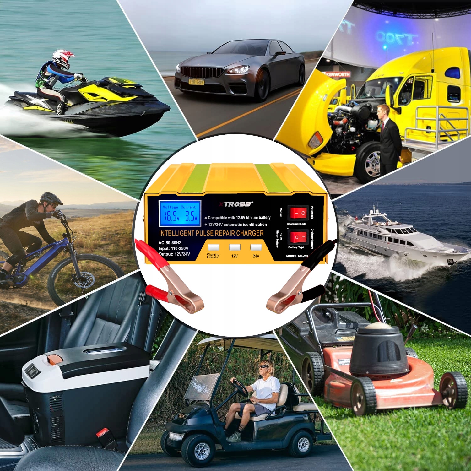 PROSTOWNIK AUTOMATYCZNY Z FUNKCJĄ NAPRAWY 12V 24V Marka inna