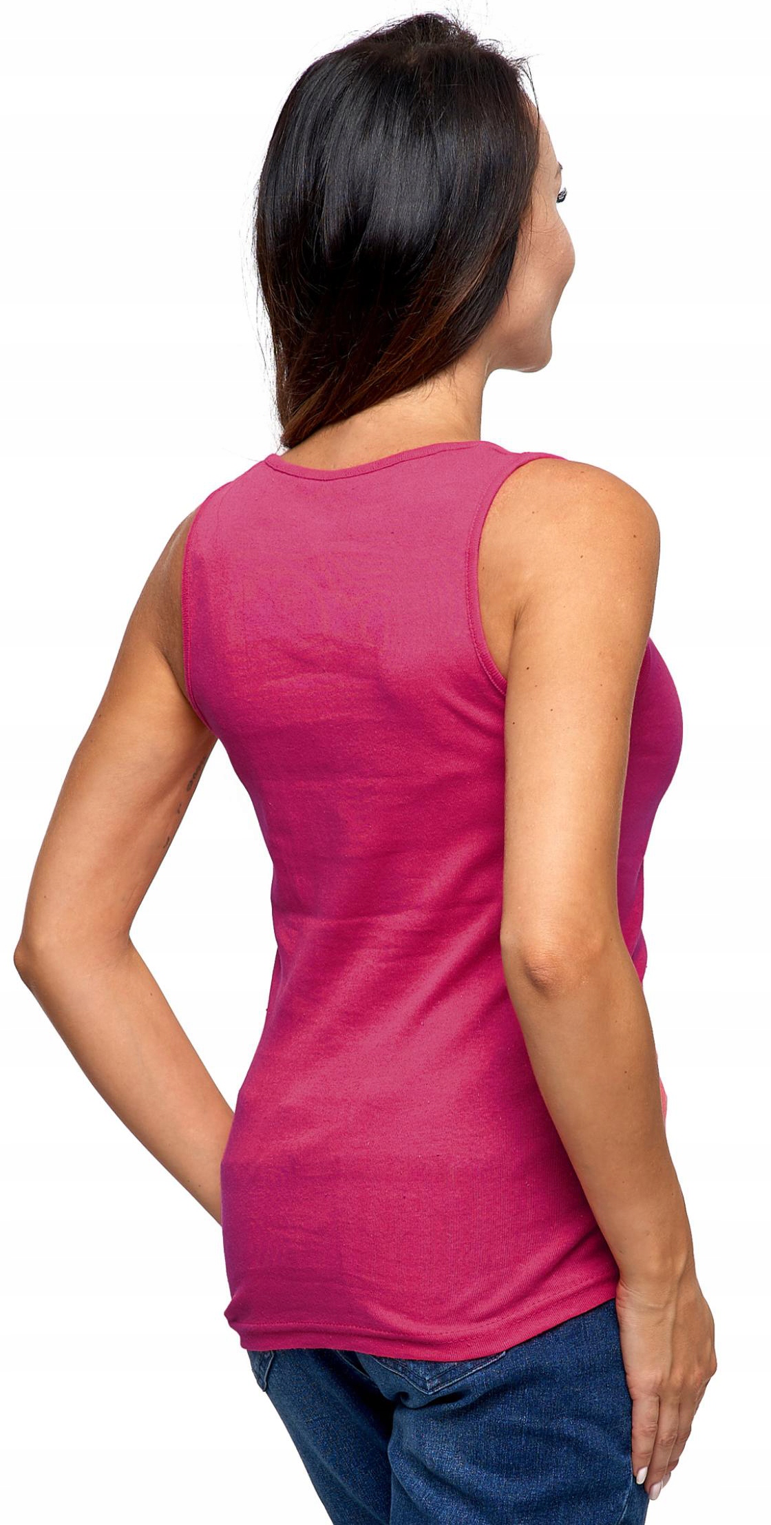 MORAJ TOP damski bokserka gładka podkoszulek bawełniany na RAMIĄCZKACH 3XL Rozmiar 3XL