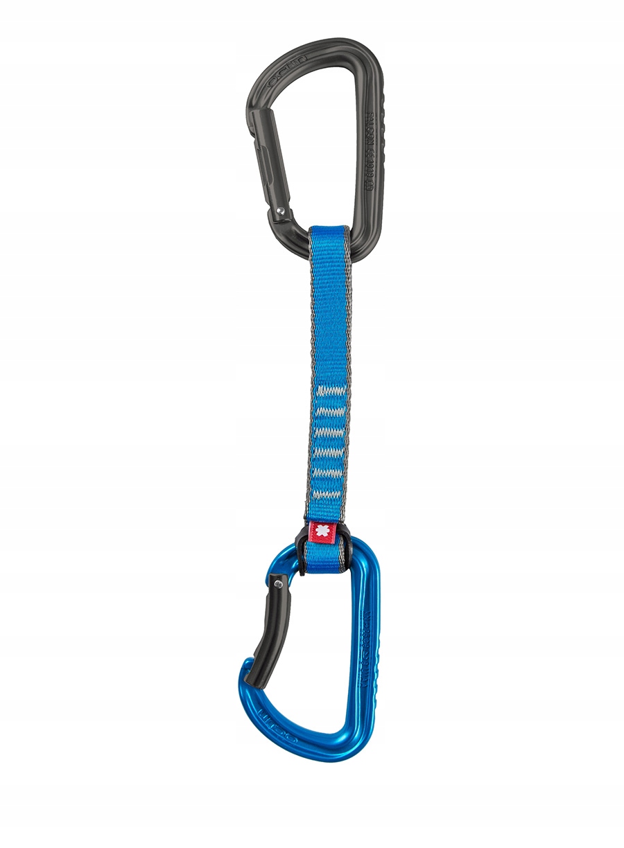 Ekspres wspinaczkowy Ocun Falcon QD PA 16 15 cm - anthracite/blue