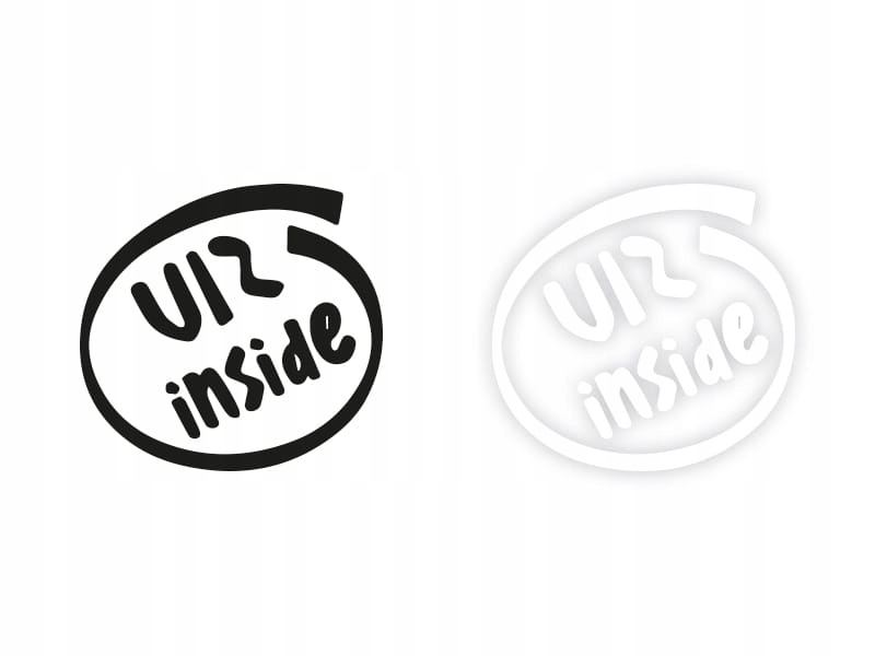 UIZ inside - Naklejka na samochód na auto KOLOR