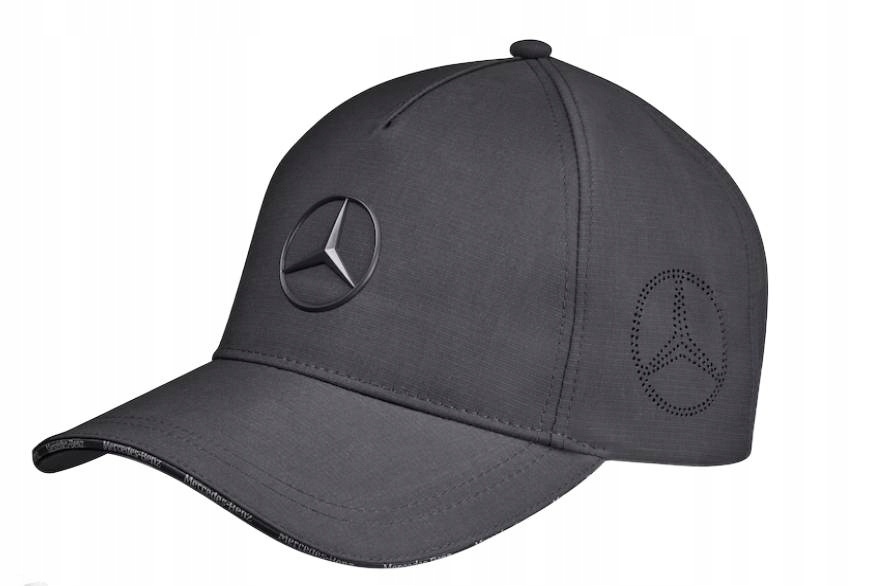 CZAPKA Z DASZKIEM CZARNA GWIAZDA MERCEDES