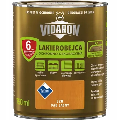 

Lakierobejca Dąb Jasny L20 0.75L Vidaron
