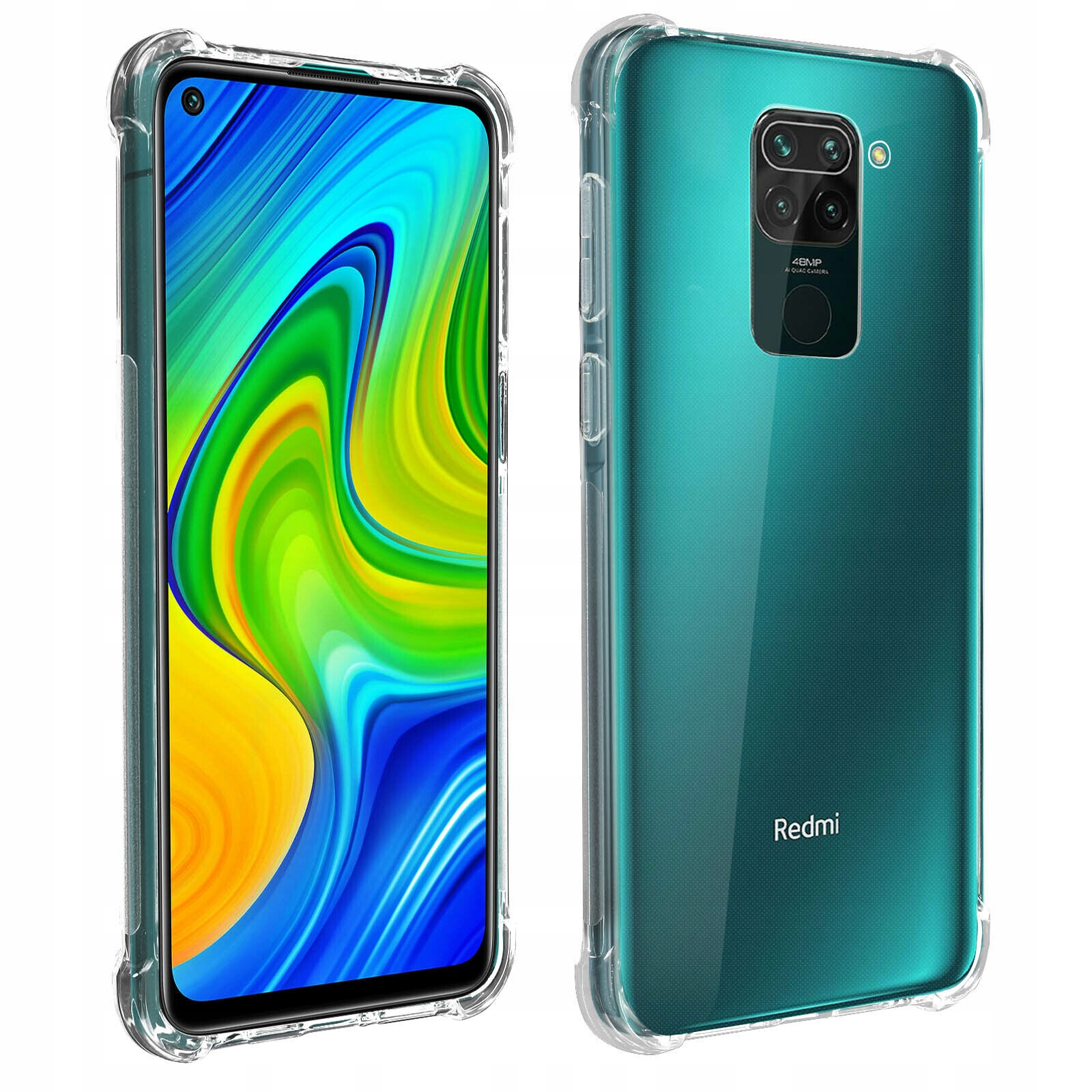 

Etui na Redmi Note 9 Anti Shock Clear Case Szkło