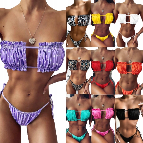 STRÓJ KĄPIELOWY BIKINI PUSH UP STRINGI |10 MODELI