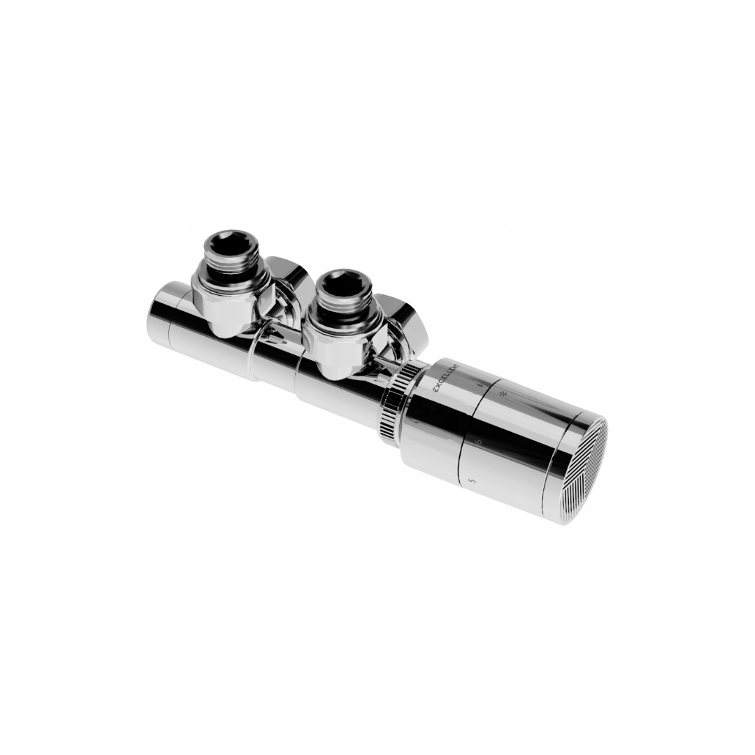 Caldo termostatická sada chrom pravá pro radiátory 50 mm