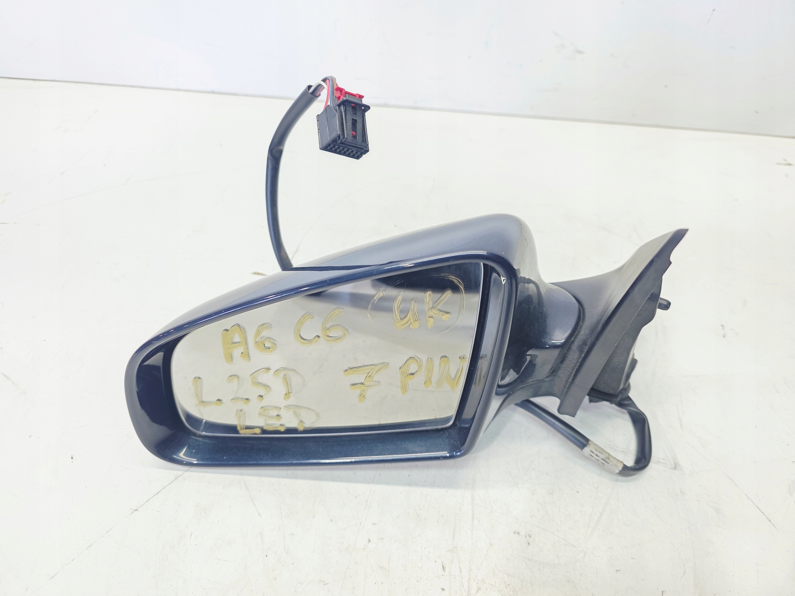 mirror exterior left front LED AUDI A6 C6 LZ5D 7 PIN UK