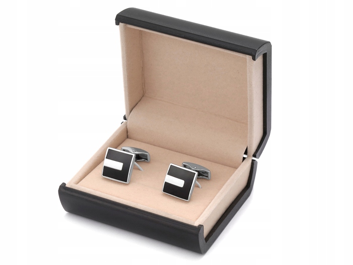 METALOWE Spinki do Mankietów Koszul PUDEŁKO sk5-17