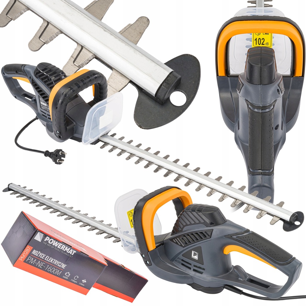 Elektryczne Nożyce Do Żywopłotu Gałęzi Krzewów 1600W 510MM Sekator Duża Moc