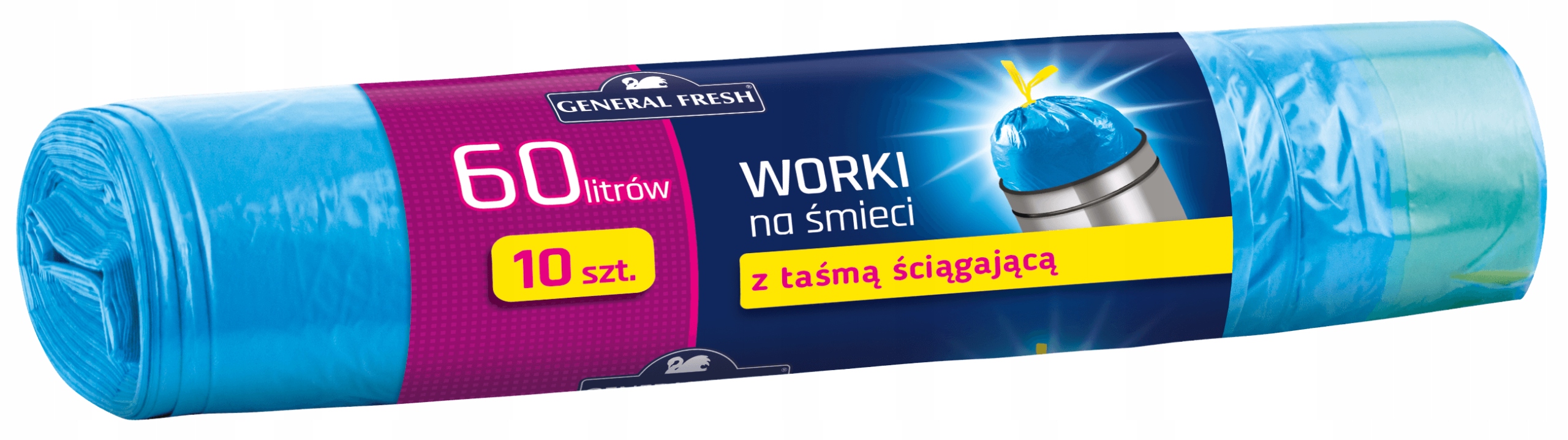 worki na śmieci z taśmą ściągającą 60l  A'10 — 3