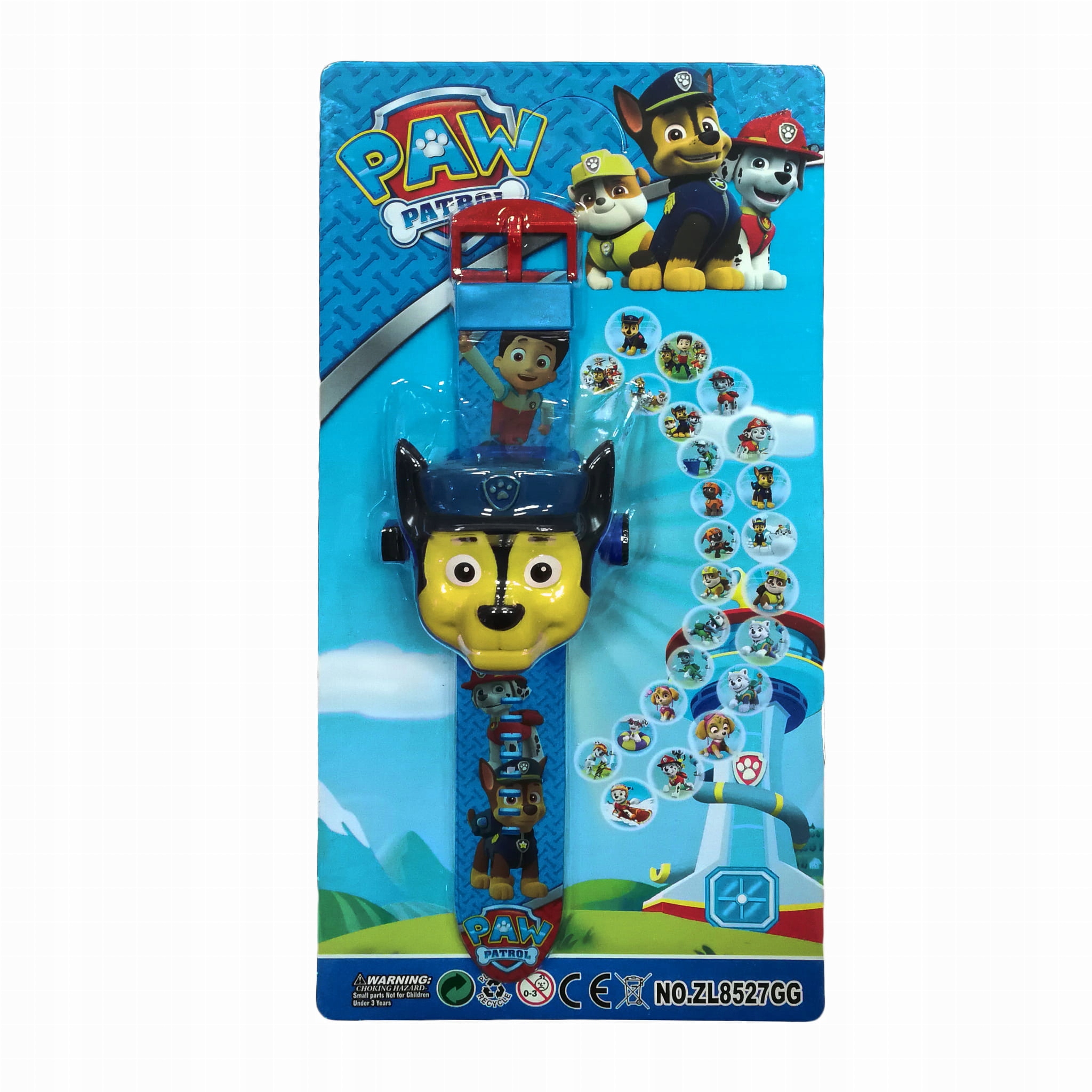 ZESTAW PSI PATROL WALKIE TALKIE + ZEGAREK Z PROJEKTOREM CHASE DLA DZIECI Marka Toys