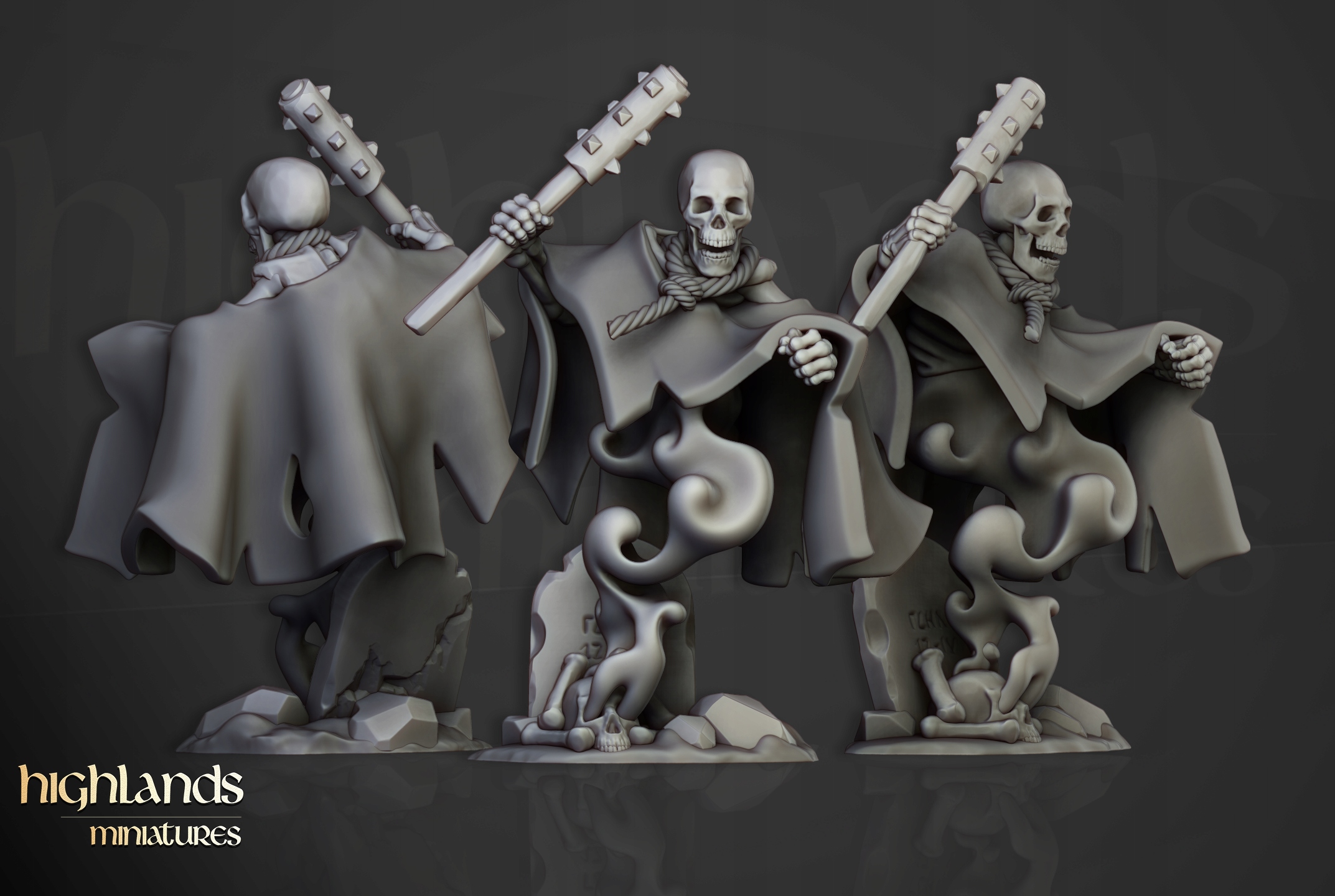 Crypt Ghost 4 - Highlands Miniatures - Druk 3D