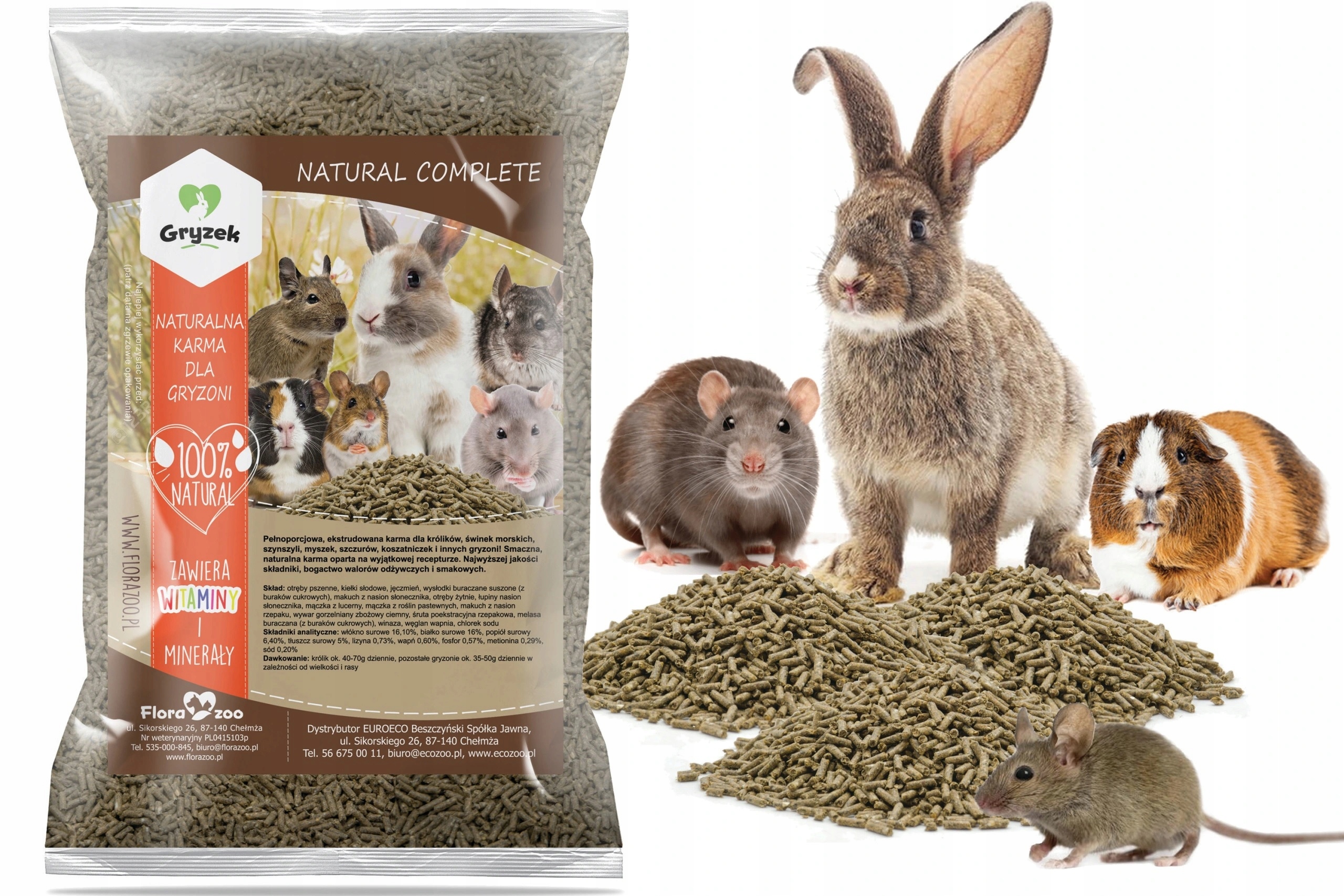 KARMA POKARM DLA ŚWINKI MORSKIEJ KAWII 1000g