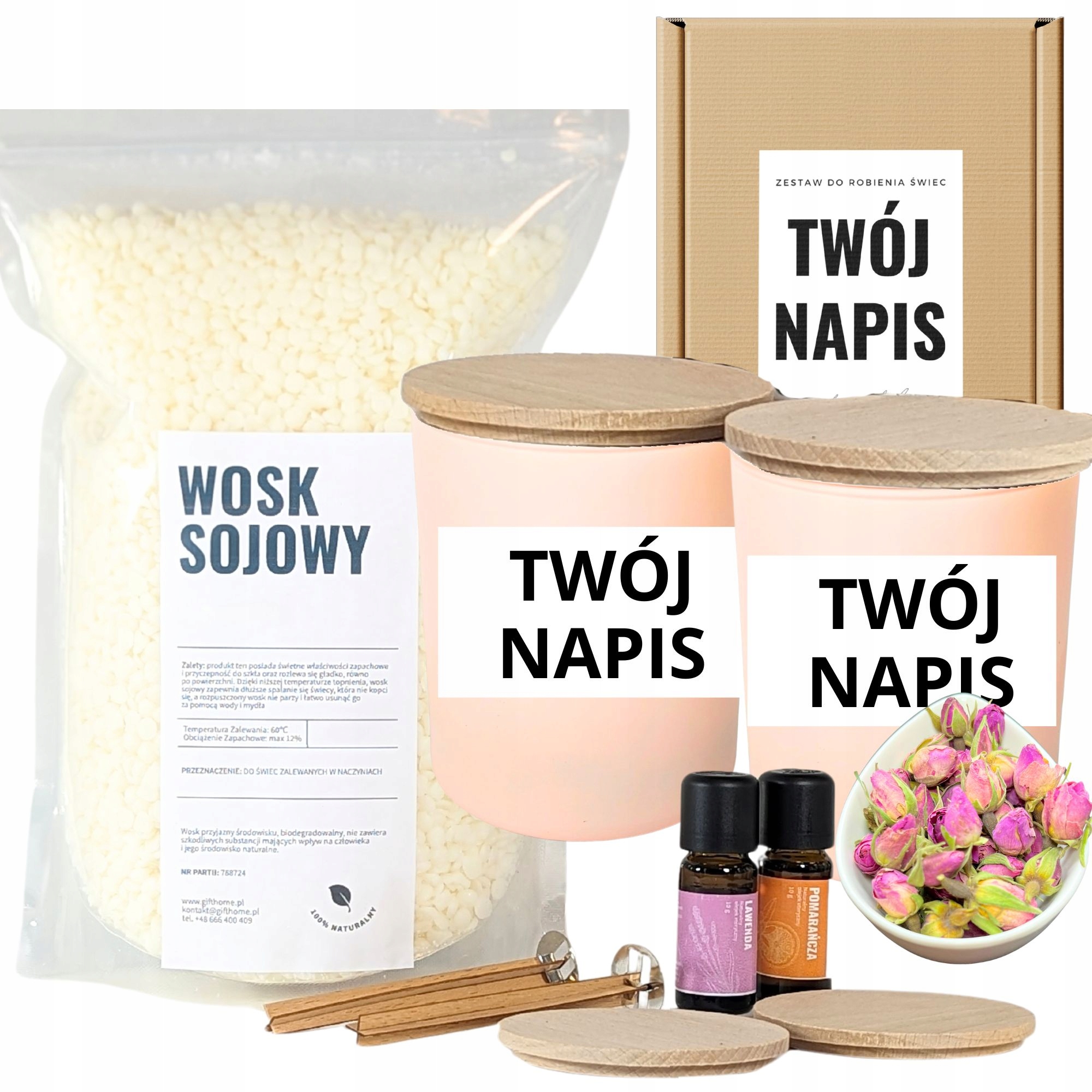 Personalizovaná sada na výrobu svíček Narozeniny Valentýna Hotový Dárek