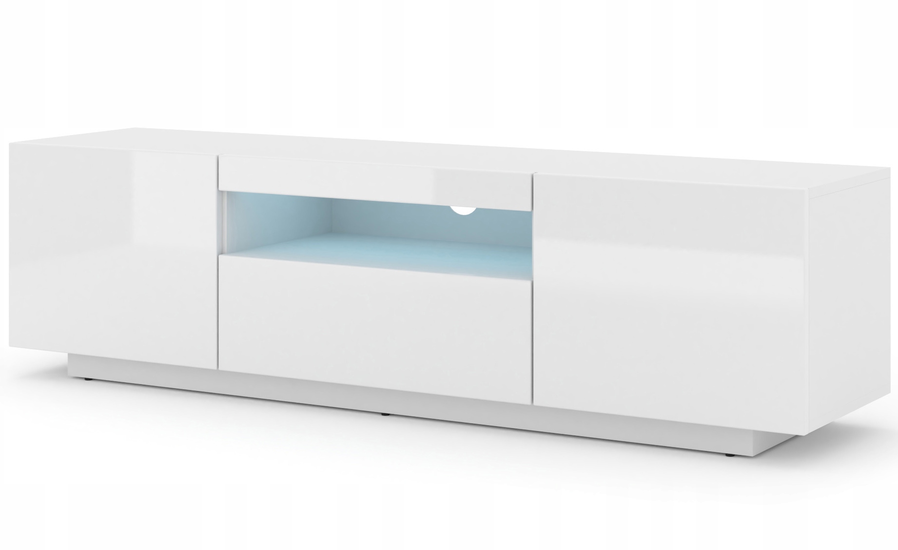 Szafka RTV AURA 150 wisząca dąb artisan + LED Informacje dodatkowe oświetlenie