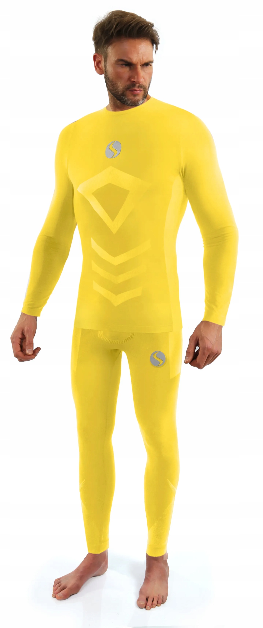 Sesto Senso Pánský dlouhý komplet Thermo CL40, CL42 Žlutá L/XL