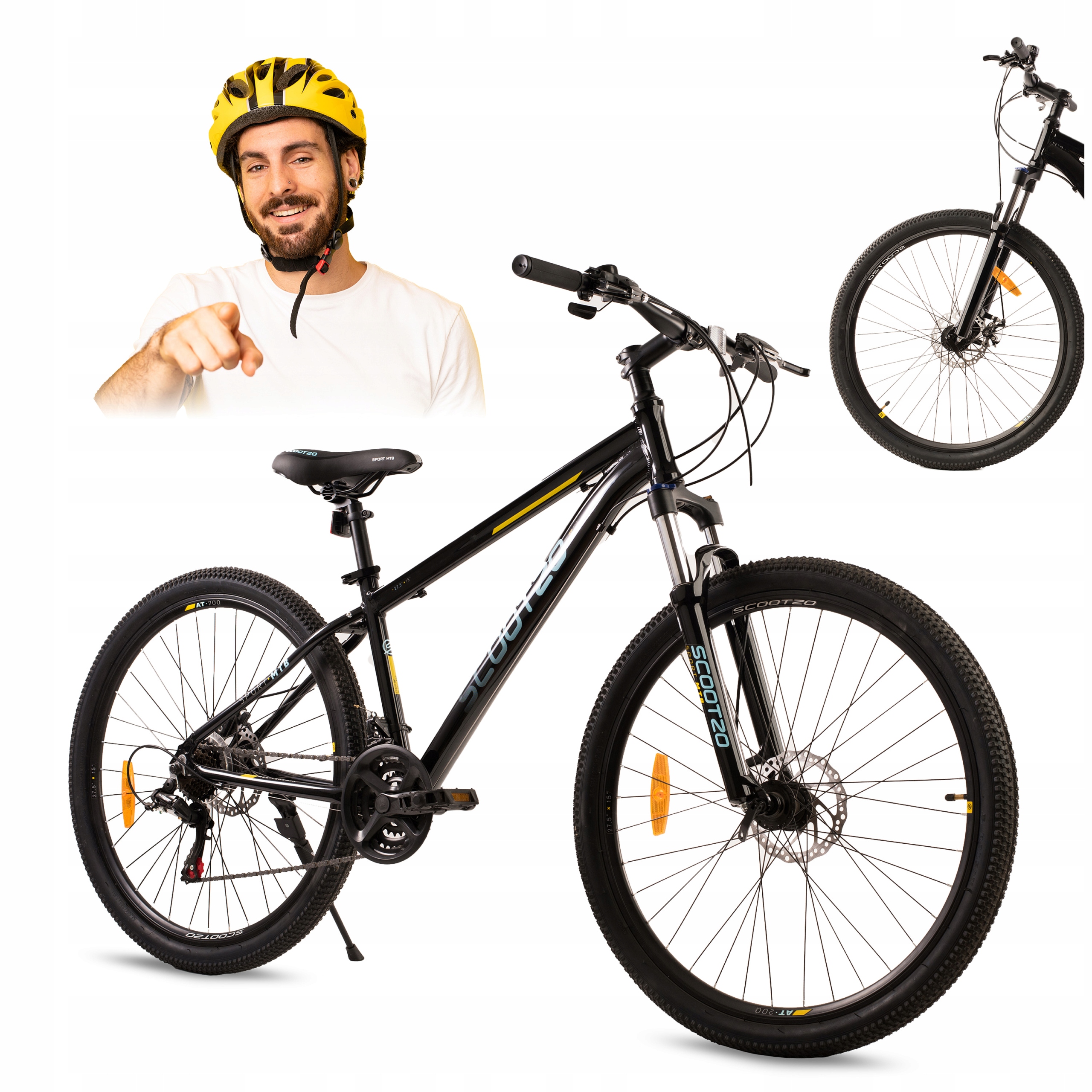 Rower Górski Mtb Damski Męski 27,5 cali Na Komunię Aluminiowy Rama 15 cali