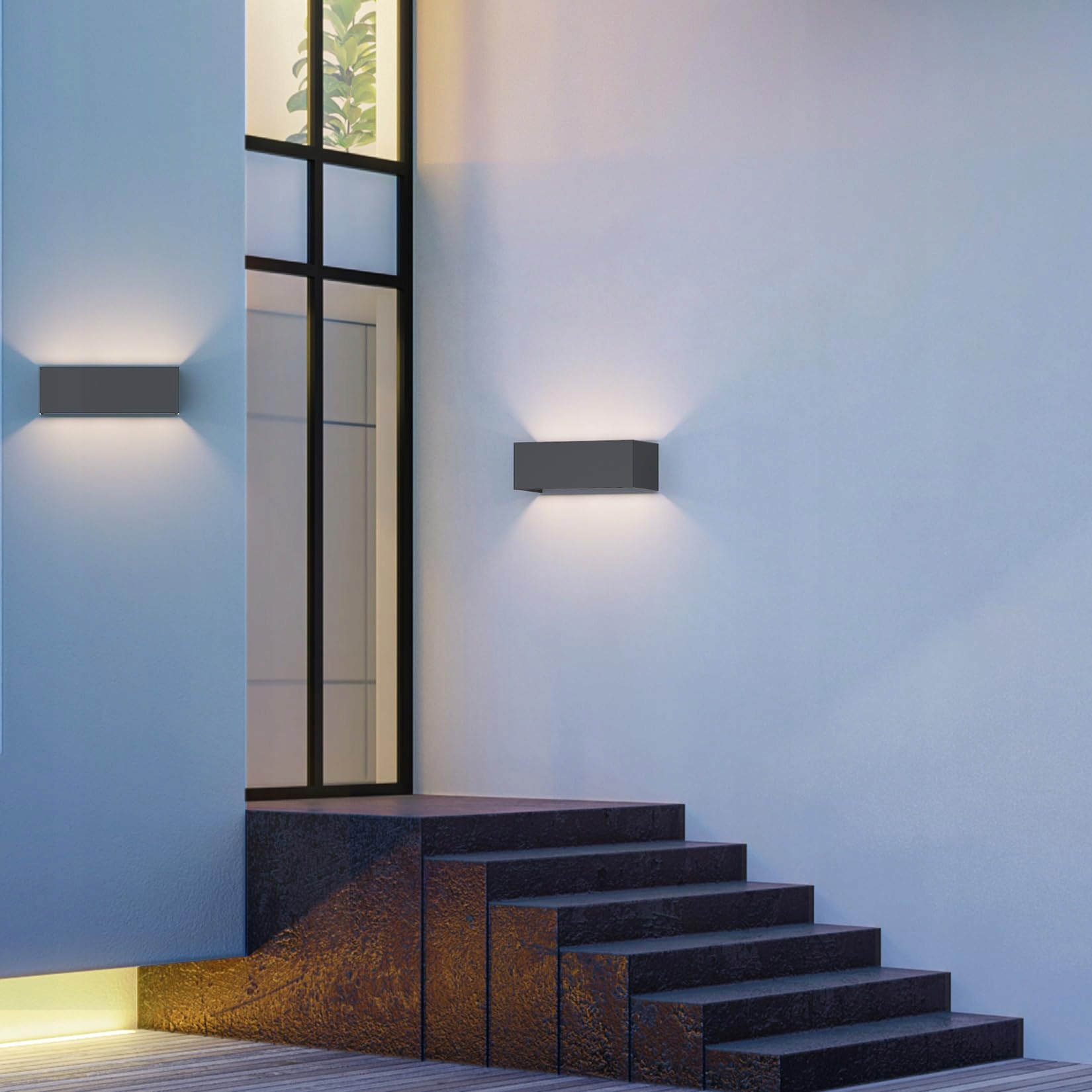 COINMIT 30W LED Lampa Ścienna Zewnętrzna 3000K IP65 Regulowany Strumień — miniatura 5