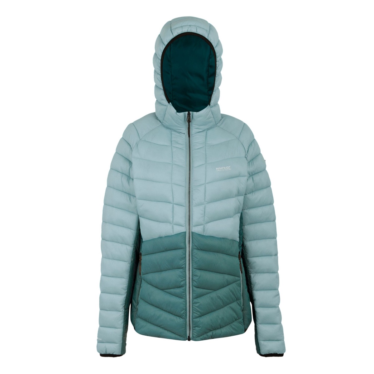 Dámská prošívaná bunda Regatta Dalent zelenomodrá 46