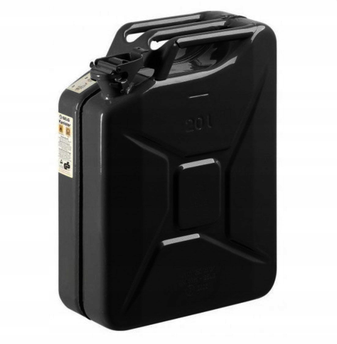 

Czarny Kanister 20 L metalowy benzyna diesel Gelg